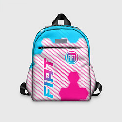 Детский рюкзак Fiat neon gradient style: надпись, символ, цвет: 3D-принт