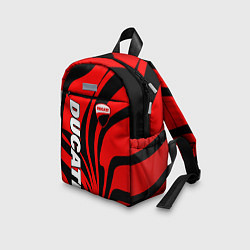 Детский рюкзак Ducati - red stripes, цвет: 3D-принт — фото 2