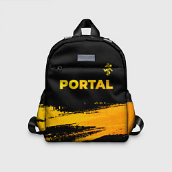 Детский рюкзак Portal - gold gradient: символ сверху, цвет: 3D-принт