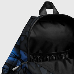 Детский рюкзак Синий абстрактный узор на плитах, цвет: 3D-принт — фото 2