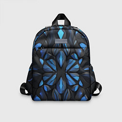 Детский рюкзак Синие объемные узоры, цвет: 3D-принт
