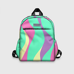 Детский рюкзак Полосатая цветная абстракция, цвет: 3D-принт