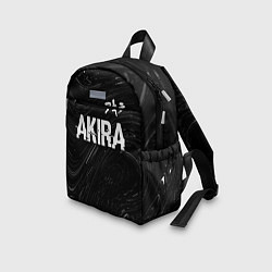 Детский рюкзак Akira glitch на темном фоне: символ сверху, цвет: 3D-принт — фото 2