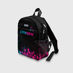 Детский рюкзак Citroen - neon gradient: символ сверху, цвет: 3D-принт — фото 2