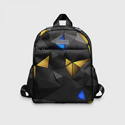 Детский рюкзак Black yellow geometry