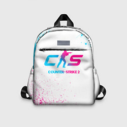 Детский рюкзак Counter-Strike 2 neon gradient style, цвет: 3D-принт