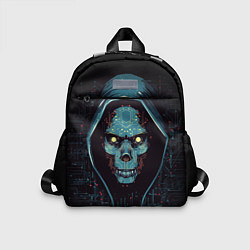 Детский рюкзак Хакер череп, цвет: 3D-принт