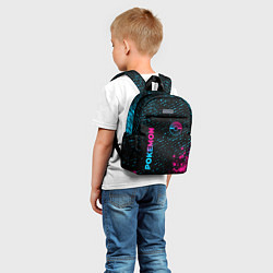 Детский рюкзак Pokemon - neon gradient: надпись, символ, цвет: 3D-принт — фото 2