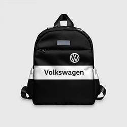 Детский рюкзак Фольцваген - черный и белый