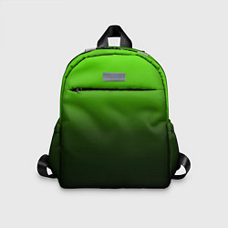 Детский рюкзак Градиент ядовитый зеленый - черный