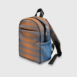 Детский рюкзак Полосатый закат градиент, цвет: 3D-принт — фото 2