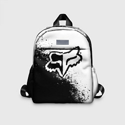 Детский рюкзак Fox motocross - черно-белые пятна, цвет: 3D-принт