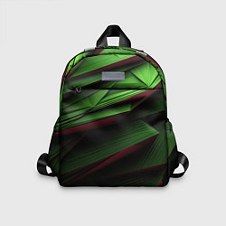 Детский рюкзак Зеленые абстрактные полосы