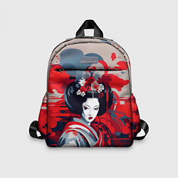 Детский рюкзак Geisha vector style, цвет: 3D-принт