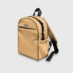 Детский рюкзак Жёлтый в чёрный горошек, цвет: 3D-принт — фото 2