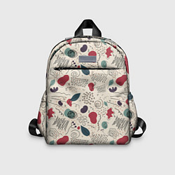 Детский рюкзак Флоральная абстракция с пятнами