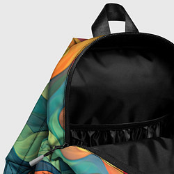 Детский рюкзак Красочная палитра в волнах, цвет: 3D-принт — фото 2