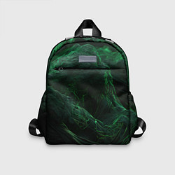 Детский рюкзак Темно зеленая абстракция