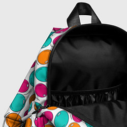 Детский рюкзак Яркие цветные пузыри, цвет: 3D-принт — фото 2