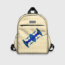 Детский рюкзак Космическая станция из синего металла, цвет: 3D-принт