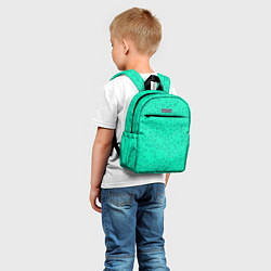 Детский рюкзак Звёздочки светло-зелёный, цвет: 3D-принт — фото 2