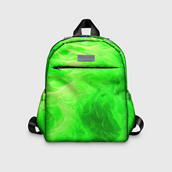 Детский рюкзак Яркий зеленый фон, цвет: 3D-принт
