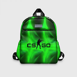 Детский рюкзак CSGO green logo, цвет: 3D-принт