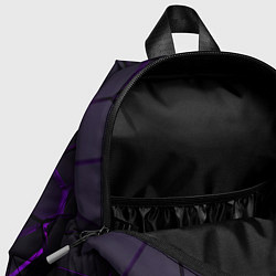 Детский рюкзак Неоновые плиты с фиолетовым свечением, цвет: 3D-принт — фото 2