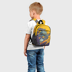 Детский рюкзак Горилла авиатор, цвет: 3D-принт — фото 2
