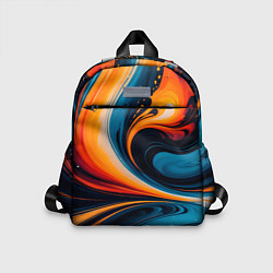Детский рюкзак Жидкая стихия огонь и вода, цвет: 3D-принт