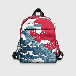 Детский рюкзак Страна восходящего солнца - большая волна, цвет: 3D-принт