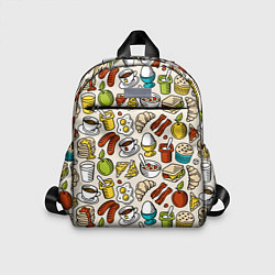 Детский рюкзак Завтрак - цветной, цвет: 3D-принт