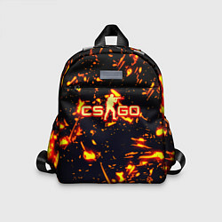 Детский рюкзак Cs go огненные стиль, цвет: 3D-принт