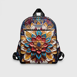 Детский рюкзак Цветок масляные краски, цвет: 3D-принт