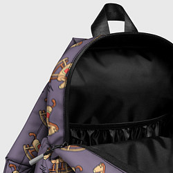 Детский рюкзак Деревянные лошадки качалки, цвет: 3D-принт — фото 2