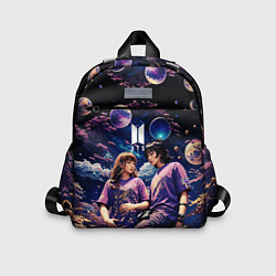 Детский рюкзак BTS на фоне космоса