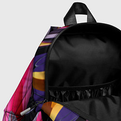 Детский рюкзак Сине-малиновый узор, цвет: 3D-принт — фото 2