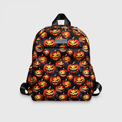 Детский рюкзак Весёлые тыквы на Хеллоуин паттерн, цвет: 3D-принт