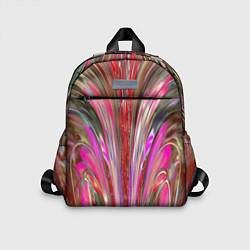 Детский рюкзак Размытый узор с розовыми и серыми тонами, цвет: 3D-принт