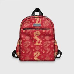Детский рюкзак Азиатские драконы - классика, цвет: 3D-принт
