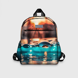 Детский рюкзак Поверхность воды на закате макро