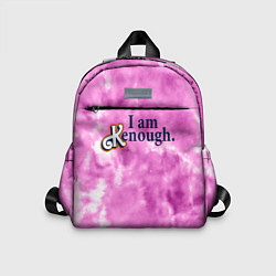 Детский рюкзак I am kenough - розовый тай-дай, цвет: 3D-принт