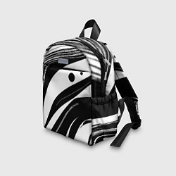 Детский рюкзак Abstract black and white composition, цвет: 3D-принт — фото 2