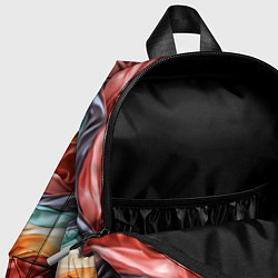 Детский рюкзак Разноцветные полосы текстура ткани, цвет: 3D-принт — фото 2