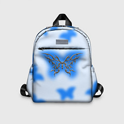 Детский рюкзак Y2K blue butterfly, цвет: 3D-принт