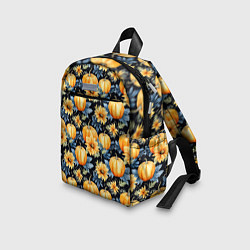 Детский рюкзак Паттерн тыквы и цветы, цвет: 3D-принт — фото 2