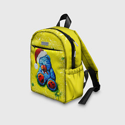 Детский рюкзак Плюшевый синий Санта, цвет: 3D-принт — фото 2