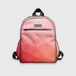 Детский рюкзак Абстракция с градиентом полигональная, цвет: 3D-принт