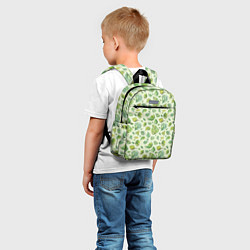 Детский рюкзак Акварельные листья с узором, цвет: 3D-принт — фото 2