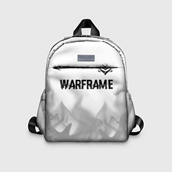 Детский рюкзак Warframe glitch на светлом фоне посередине, цвет: 3D-принт